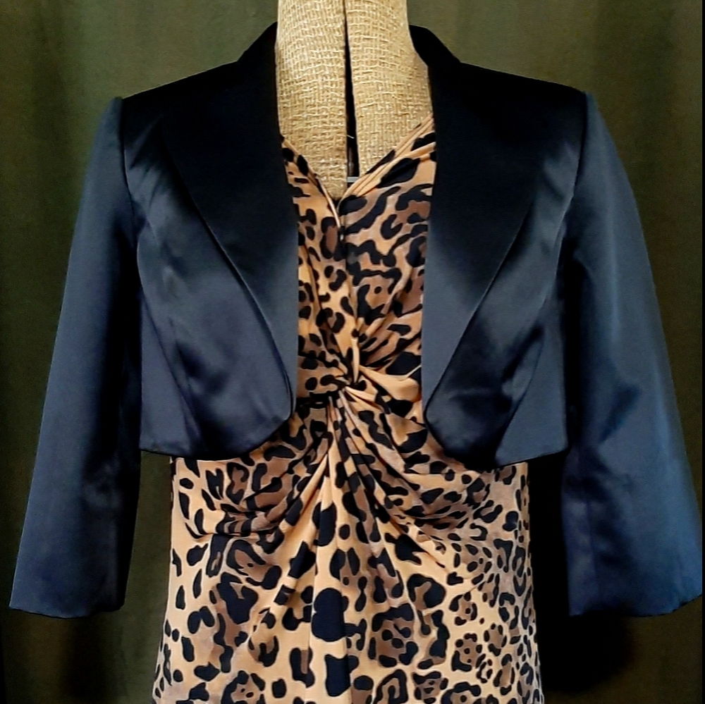 Black Satin Bolero